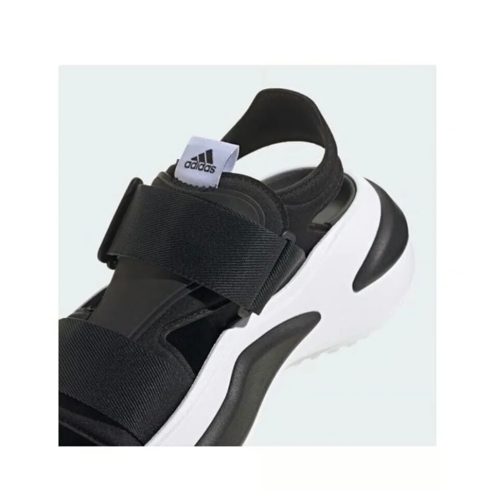 Adidas Mehana Platform Sandals Women’s Size 11 Black/White NWT!
